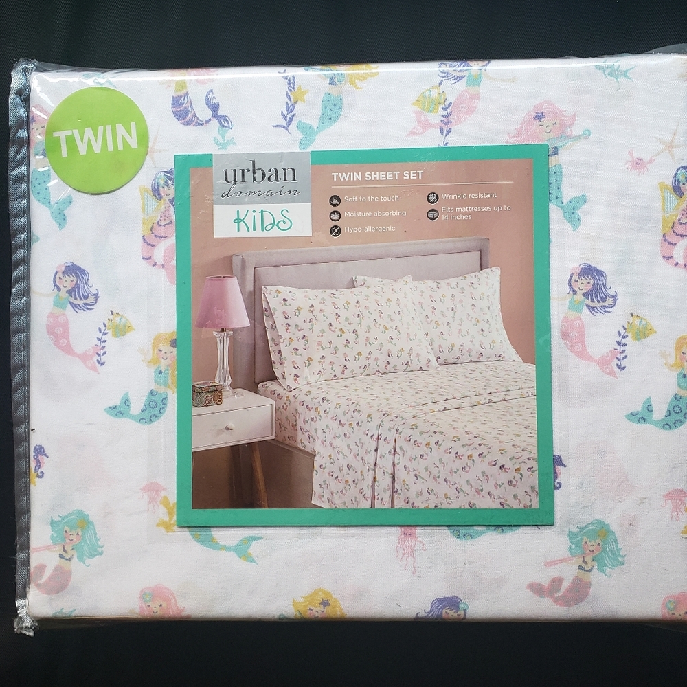 NEW Mermaid Twin Size Sheet set